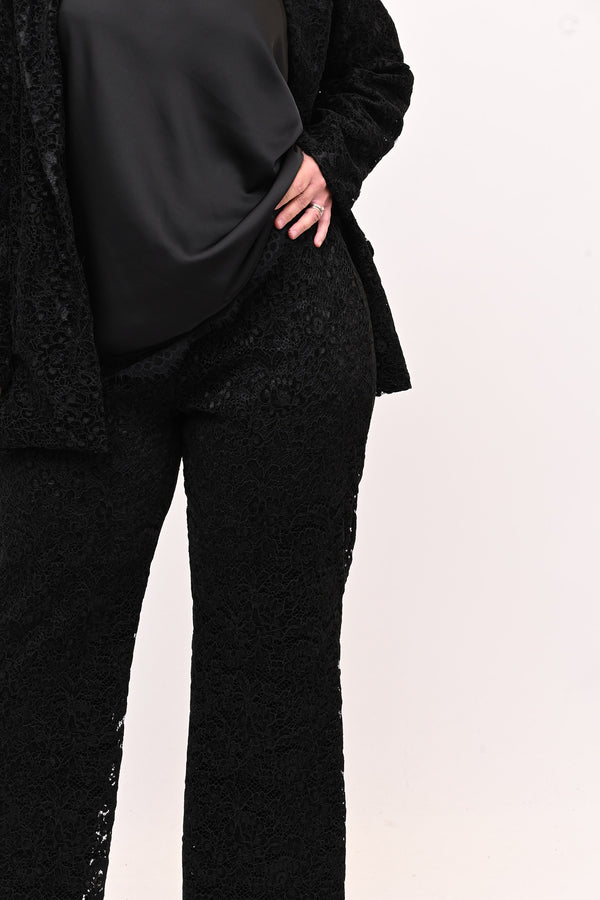 Tailleur pizzo - Nero