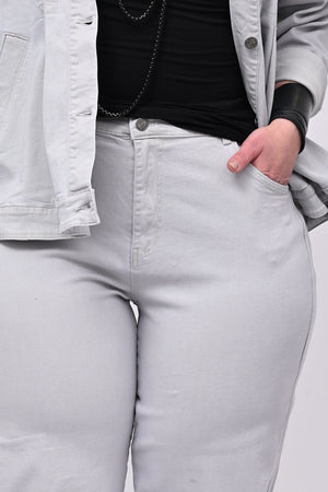 Jeans baggy lavato - Ghiaccio