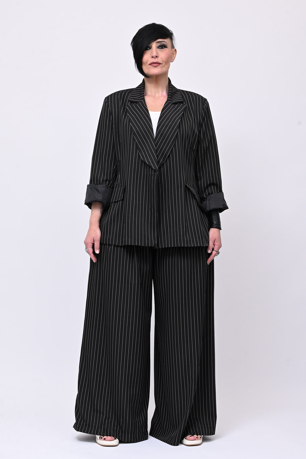 Tailleur gessato uomo - Nero