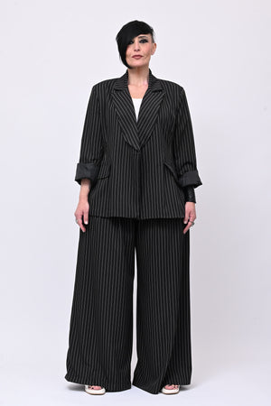 Tailleur gessato uomo - Nero