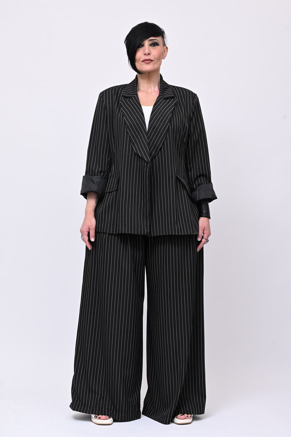 Tailleur gessato uomo - Nero