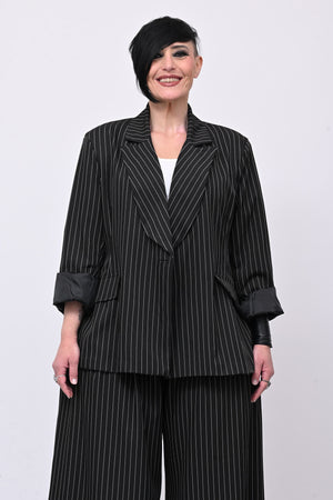 Tailleur gessato uomo - Nero
