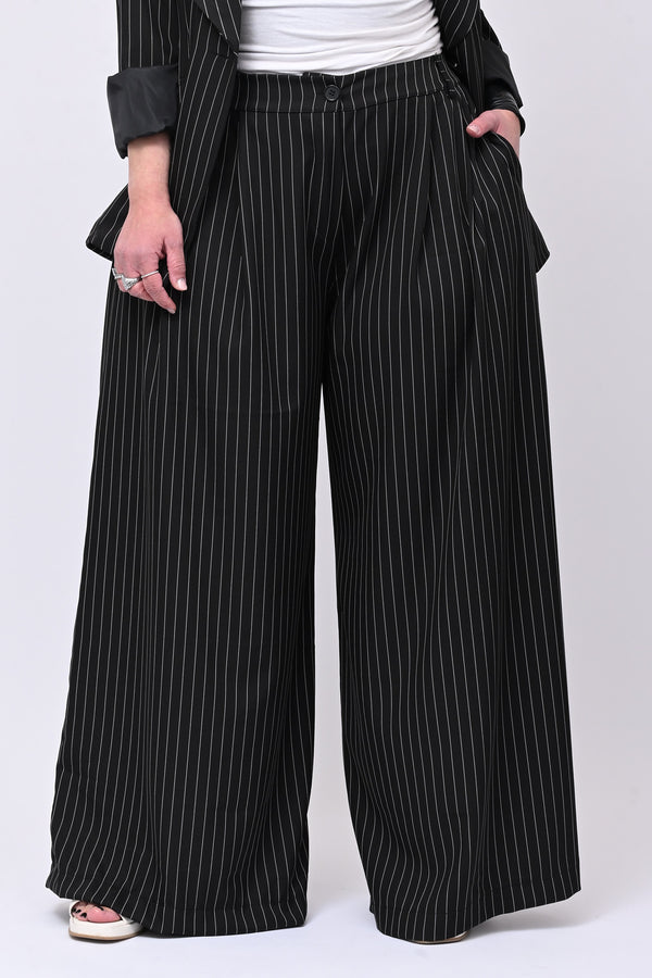 Tailleur gessato uomo - Nero