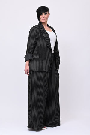 Tailleur gessato uomo - Nero