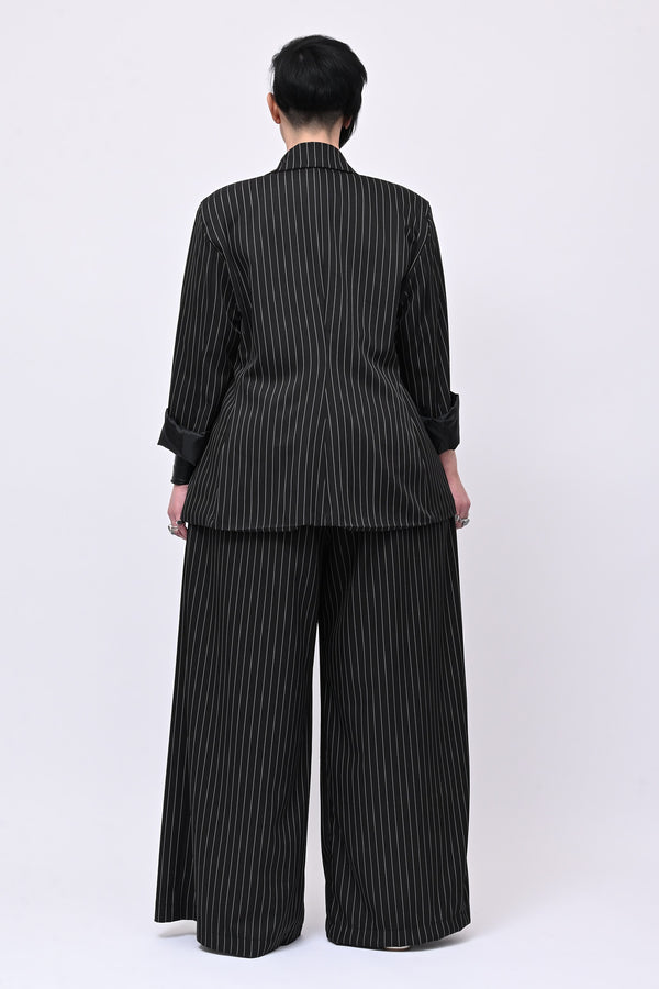 Tailleur gessato uomo - Nero
