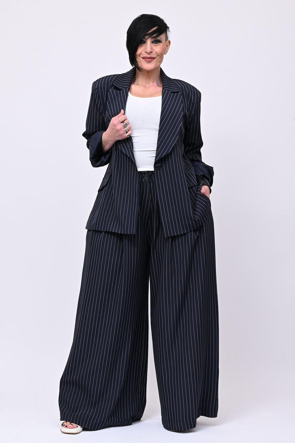 Tailleur gessato uomo - Blu