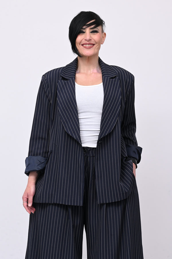 Tailleur gessato uomo - Blu
