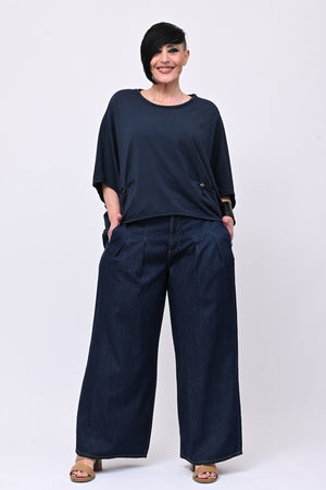 Jeans palazzo chambrie - Blue jeans