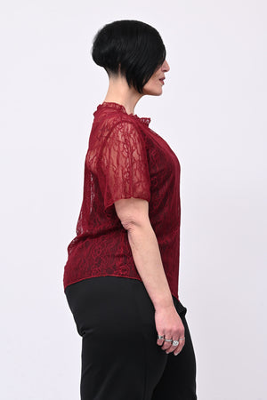 Maglia pizzo colletto - India