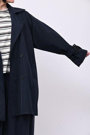 Trench over doppiopetto - Blu