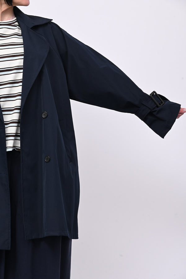 Trench over doppiopetto - Blu