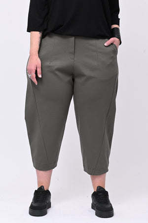 Pantacrop cuciture - Verde militare