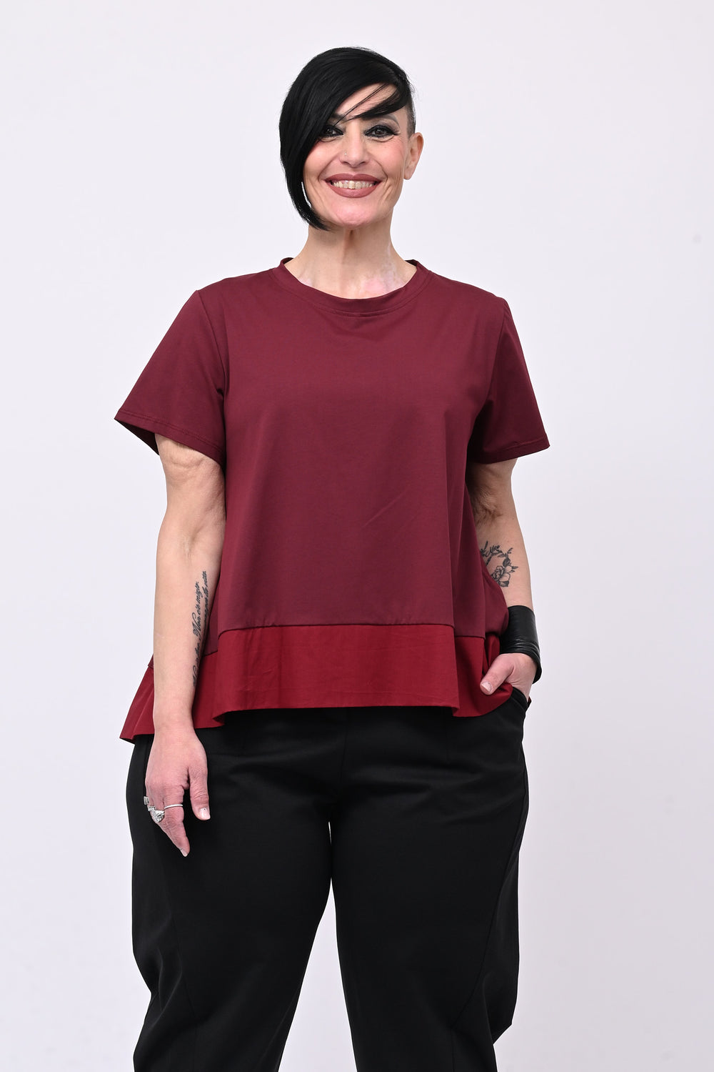 Maglia svasata con bordo - India
