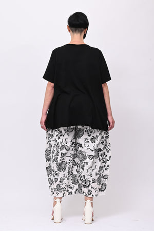 T-shirt stella frange - Nero