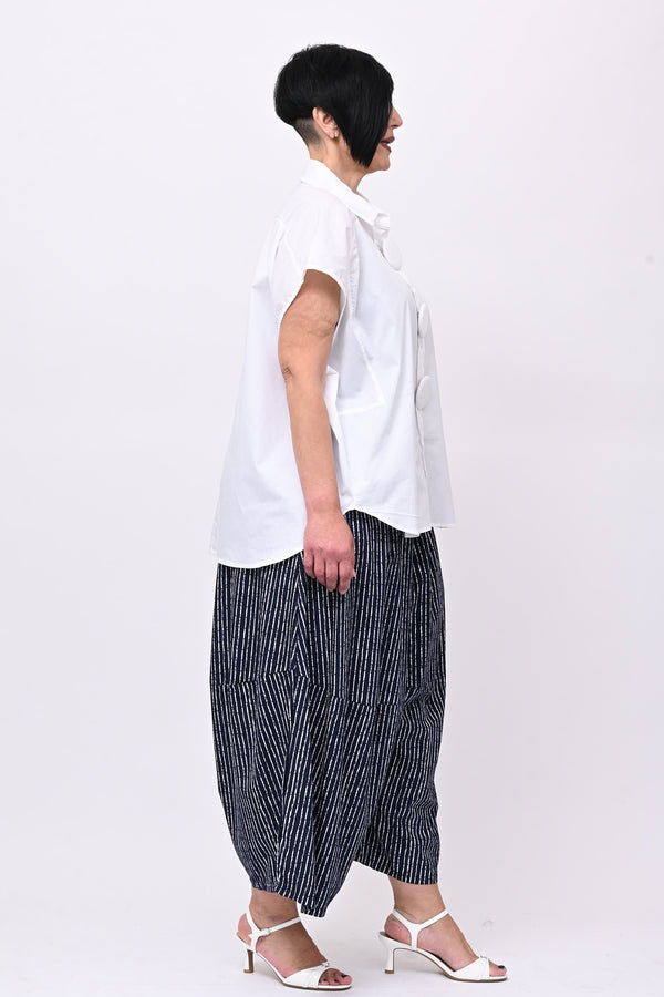 Camicia maxi bottoni - Bianco