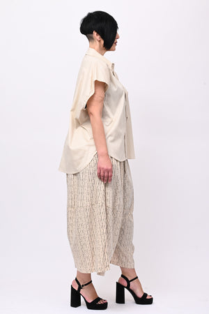 Camicia maxi bottoni - Sabbia