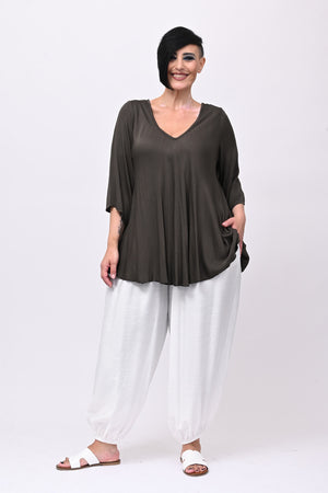 Blusa viscosa svasata - Moro