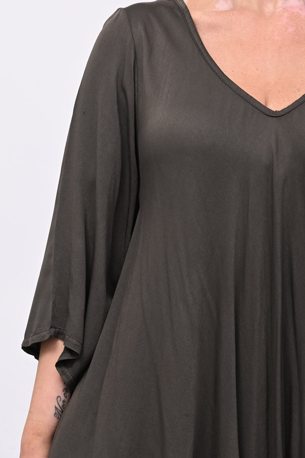 Blusa viscosa svasata - Moro