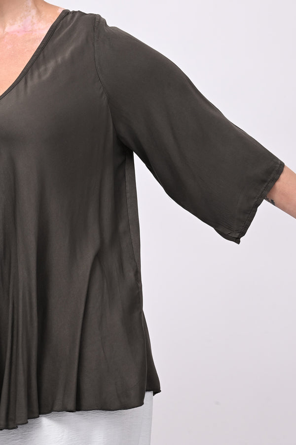 Blusa viscosa svasata - Moro