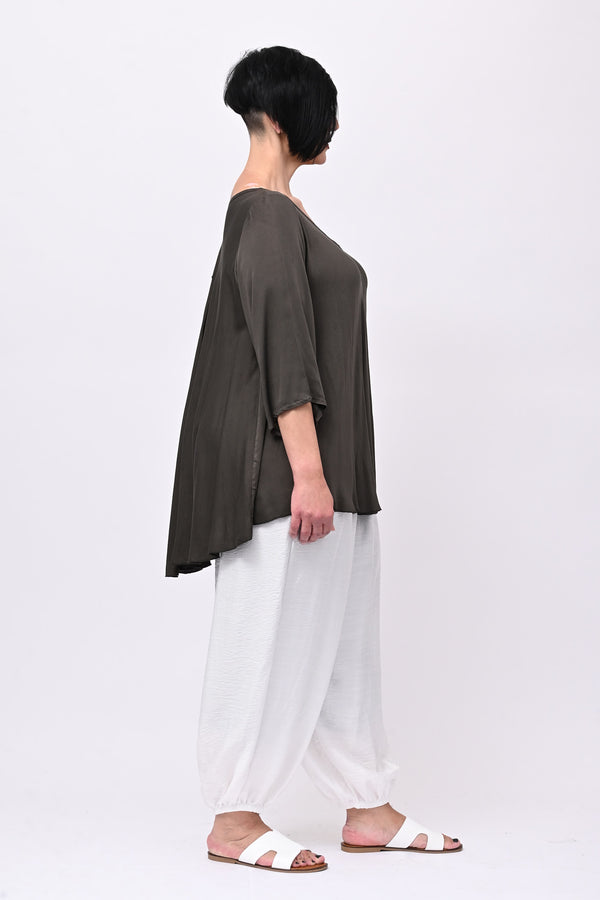 Blusa viscosa svasata - Moro