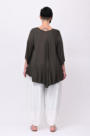 Blusa viscosa svasata - Moro