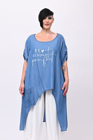 Camicia chambrie coda - Jeans medio