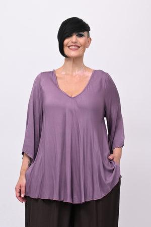 Blusa viscosa svasata - Glicine