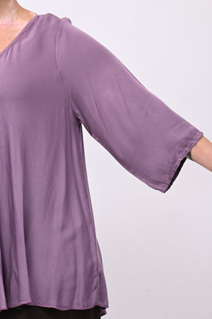 Blusa viscosa svasata - Glicine
