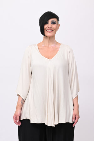 Blusa viscosa svasata - Burro