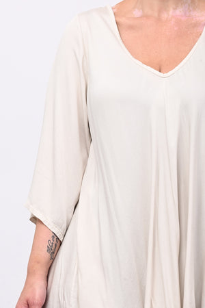 Blusa viscosa svasata - Burro