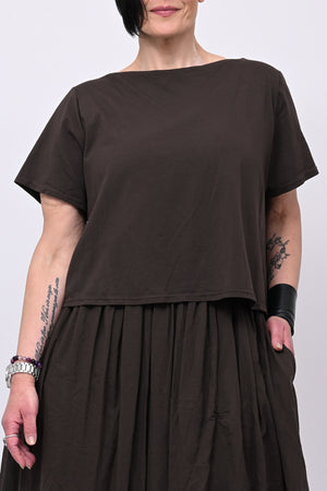 Abito t-shirt crop - Moro