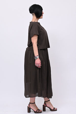 Abito t-shirt crop - Moro