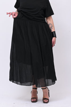 Abito t-shirt crop - Nero
