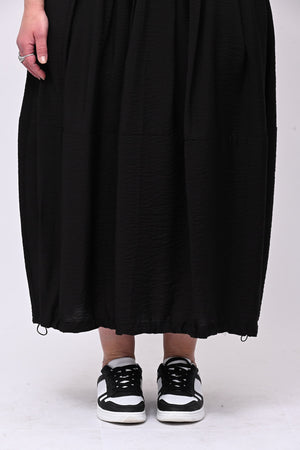 Gonna lacci elastico - Nero