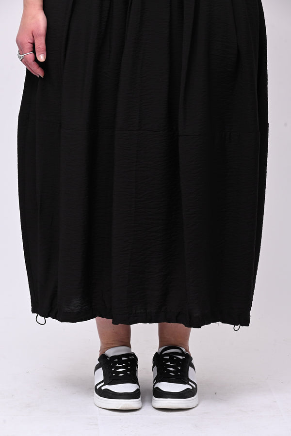 Gonna lacci elastico - Nero
