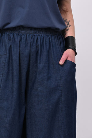 Pantabaloon chambray - Blu scuro
