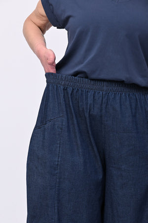 Pantabaloon chambray - Blu scuro