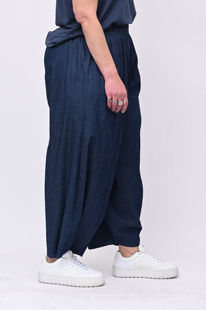 Pantabaloon chambray - Blu scuro