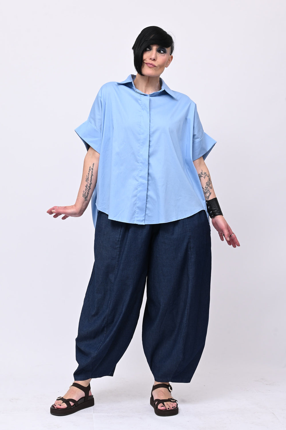 Camicia cotone stodata - Oxford