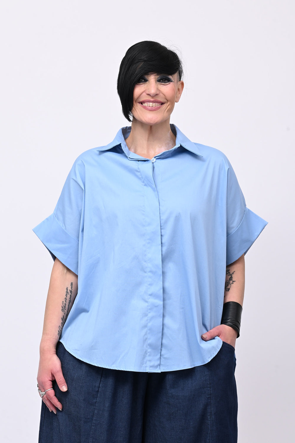Camicia cotone stodata - Oxford