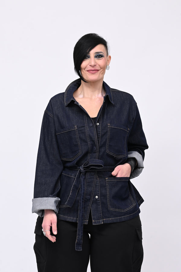 Sahariana jeans - Jeans scuro