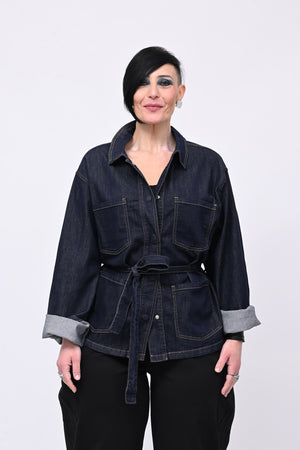 Sahariana jeans - Jeans scuro