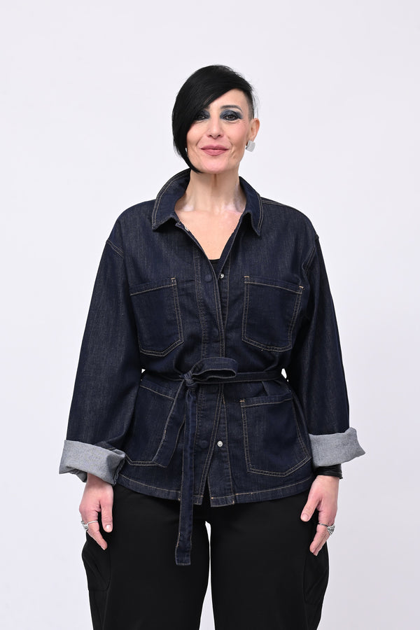 Sahariana jeans - Jeans scuro