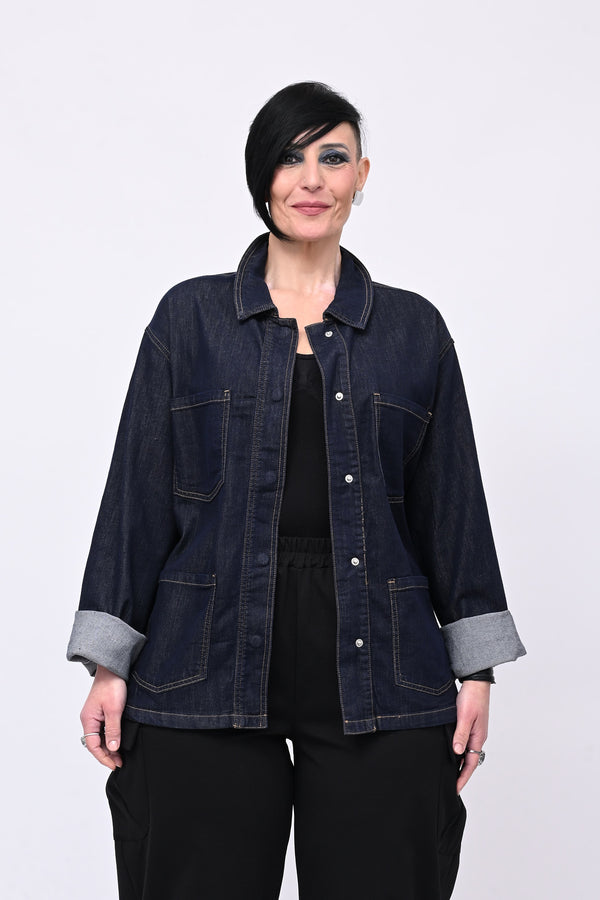 Sahariana jeans - Jeans scuro