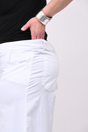 Jeans cotone palazzone - Bianco