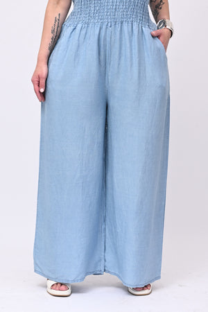 Jumpsuite chambrie fascia - Jeans chiaro