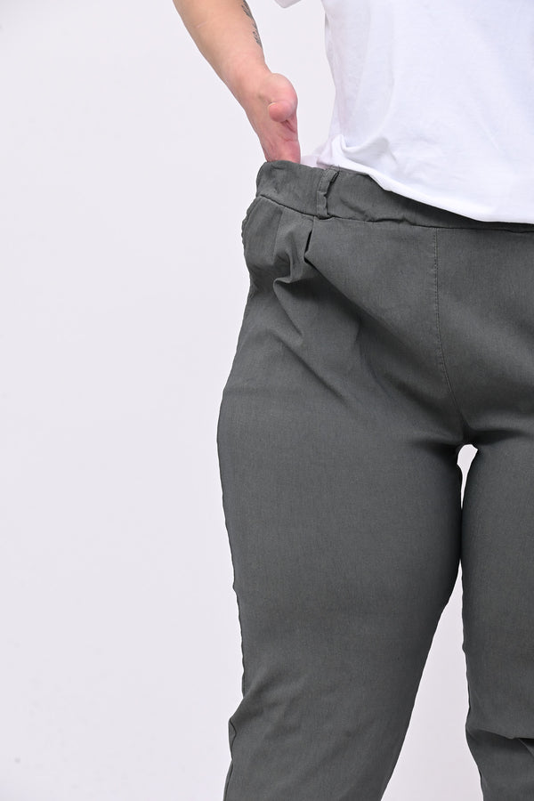 Pantalone bengalina over - Grigio piombo