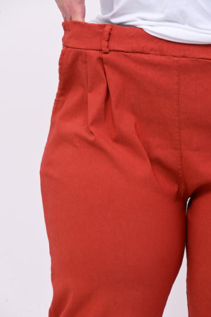 Pantalone bengalina over - Mattone