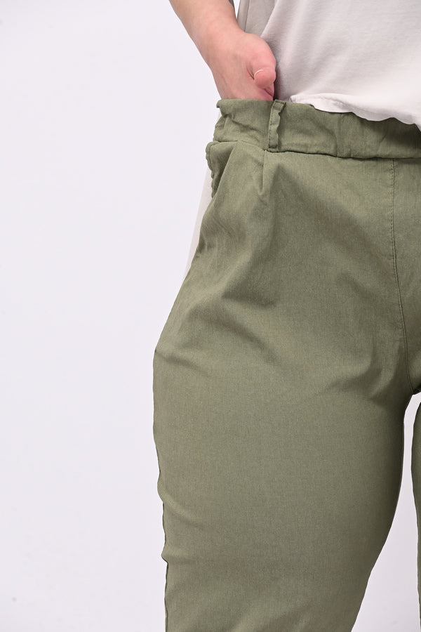 Pantalone bengalina over - Verde militare