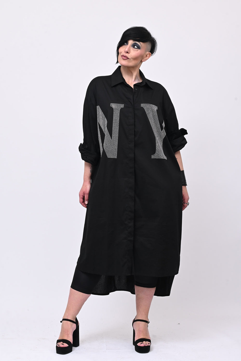 Abito camicia NY - Nero